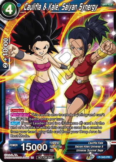 Caulifla & Kale, Saiyan Synergy (P-345) [Tournament Promotion Cards] | Cracking-Singles