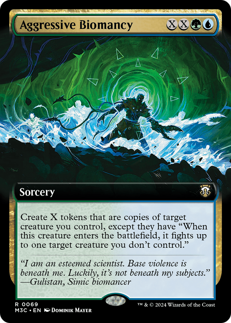 Aggressive Biomancy (Extended Art) [Modern Horizons 3 Commander] | Cracking-Singles