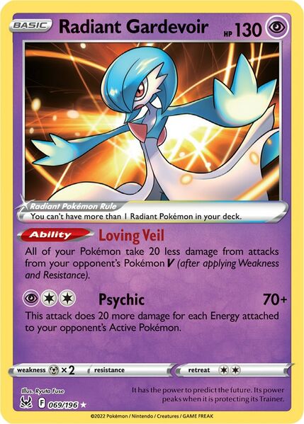 Radiant Gardevoir (069/196) [Prize Pack Series Three] | Cracking-Singles