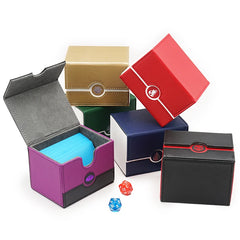 100+PU Game Card Deck Storage Box MTG Board Games Commander Card Carrying Organiser Case Trading Card Deck Box | Cracking-Singles