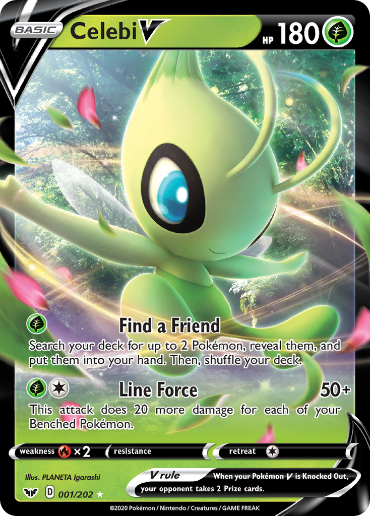 Celebi V (001/202) [Sword & Shield: Base Set] | Cracking-Singles