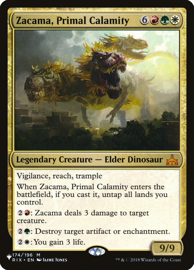 Zacama, Primal Calamity [The List] | Cracking-Singles