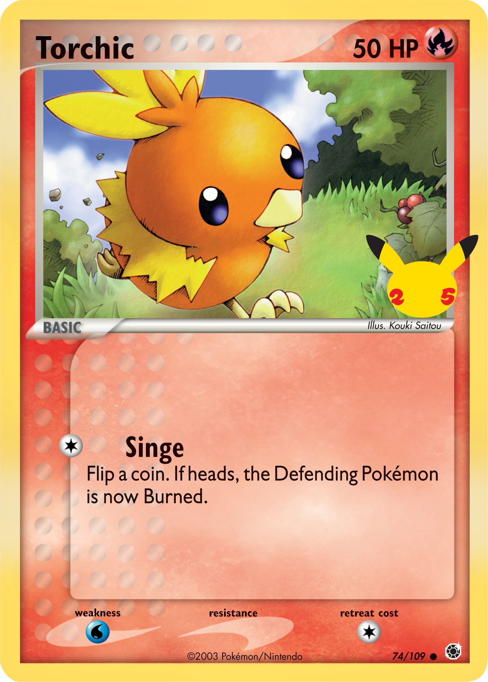 Torchic (74/109) (Jumbo Card) [First Partner Pack] | Cracking-Singles