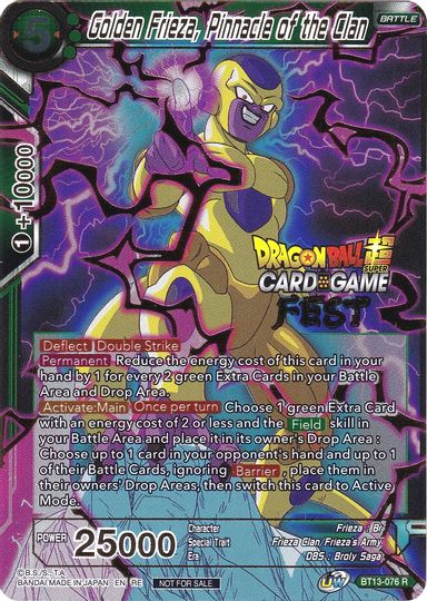 Golden Frieza, Pinnacle of the Clan (Card Game Fest 2022) (BT13-076) [Tournament Promotion Cards] | Cracking-Singles