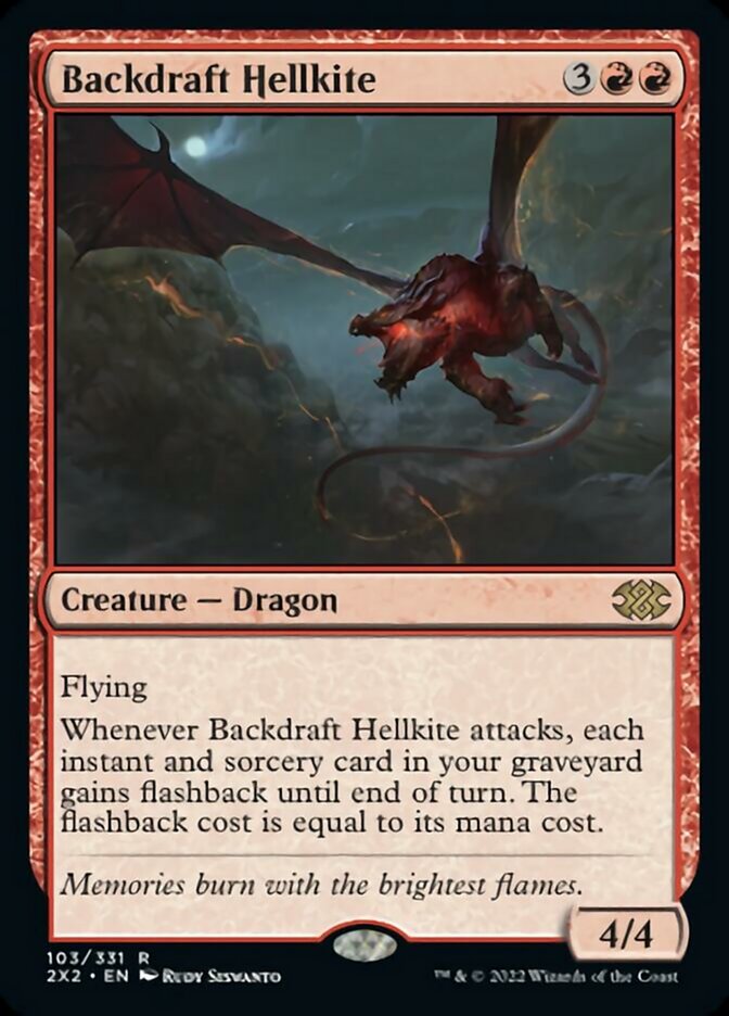 Backdraft Hellkite [Double Masters 2022] | Cracking-Singles