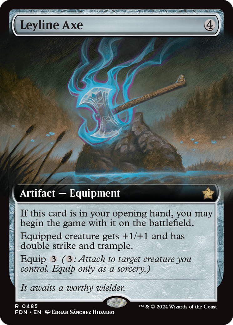 Leyline Axe (Extended Art) [Foundations] | Cracking-Singles