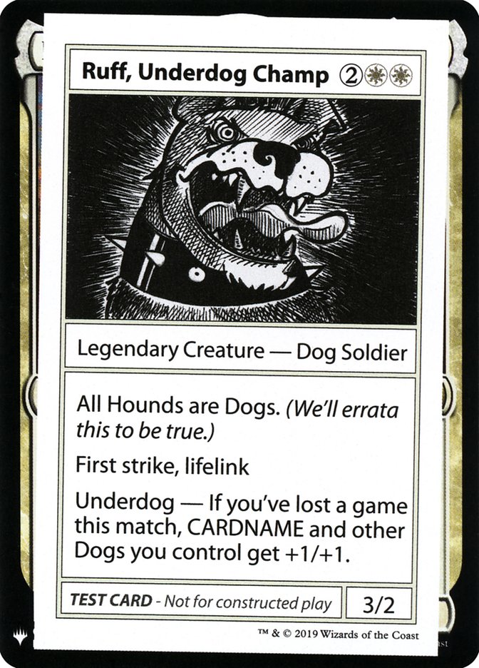 Ruff, Underdog Champ [Mystery Booster Playtest Cards] | Cracking-Singles