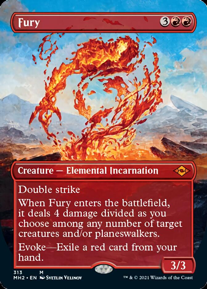 Fury (Borderless Alternate Art) [Modern Horizons 2] | Cracking-Singles