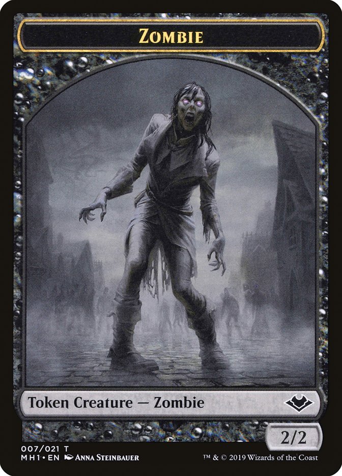 Angel (002) // Zombie (007) Double-Sided Token [Modern Horizons Tokens] | Cracking-Singles