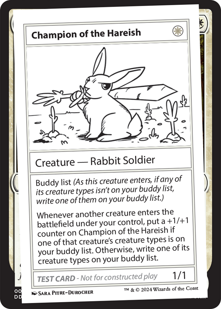 Champion of the Hareish [Mystery Booster 2 Playtest Cards] | Cracking-Singles