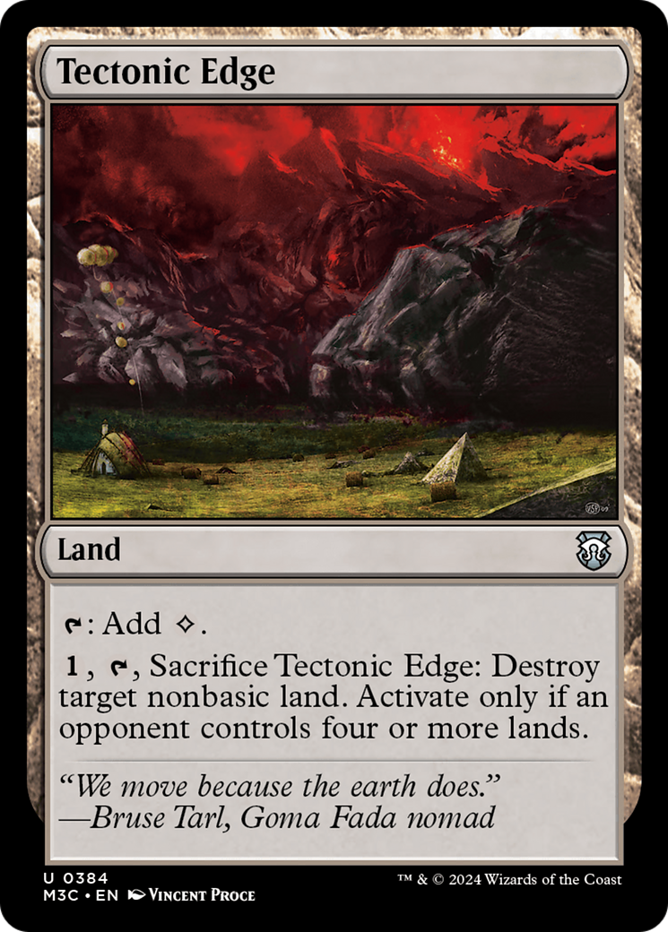 Tectonic Edge (Ripple Foil) [Modern Horizons 3 Commander] | Cracking-Singles