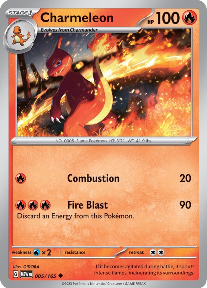 Charmeleon (005/165) [Scarlet & Violet: 151] | Cracking-Singles