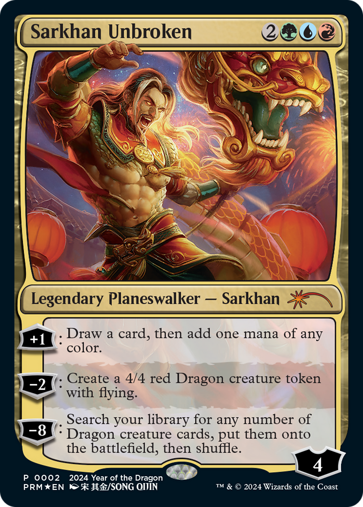 Sarkhan Unbroken (Year of the Dragon 2024) [Standard Showdown Promos] | Cracking-Singles