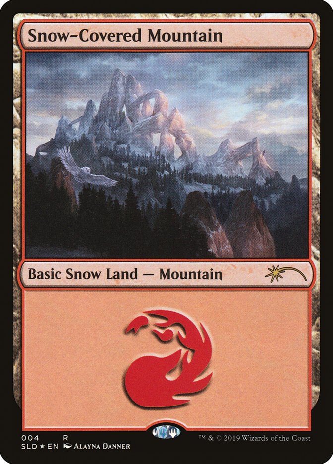 Snow-Covered Mountain (004) [Secret Lair Drop Series] | Cracking-Singles