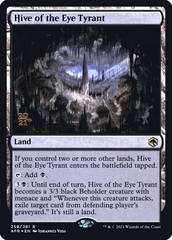 Hive of the Eye Tyrant [Dungeons & Dragons: Adventures in the Forgotten Realms Prerelease Promos] | Cracking-Singles