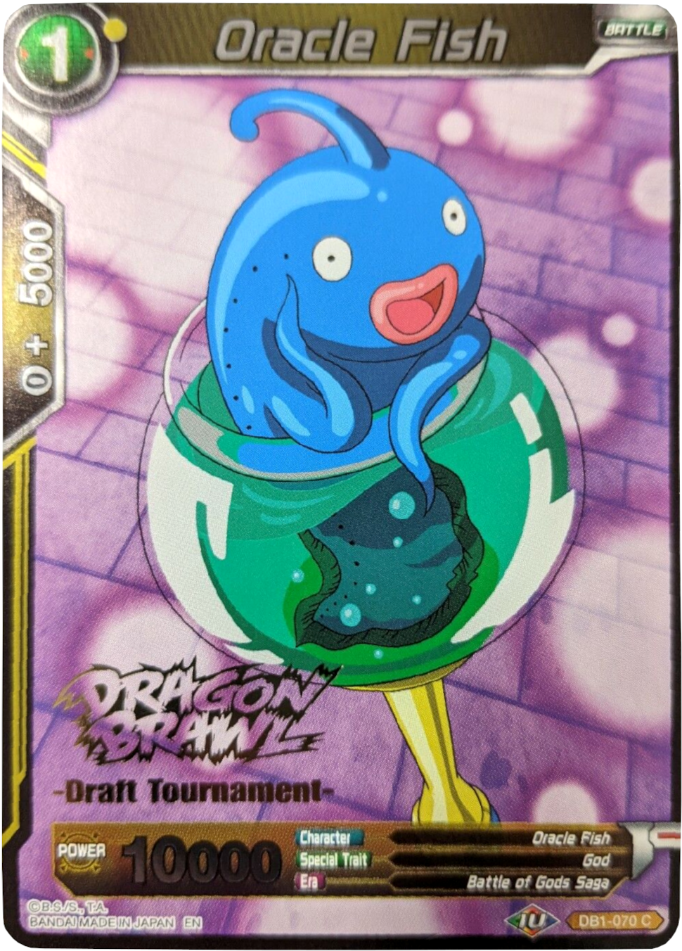 Oracle Fish (Dragon Brawl Draft Tournament Gold Stamped) (DB1-070) [Promotion Cards] | Cracking-Singles