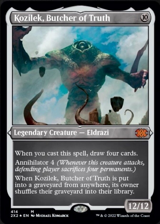 Kozilek, Butcher of Truth (Foil Etched) [Double Masters 2022] | Cracking-Singles