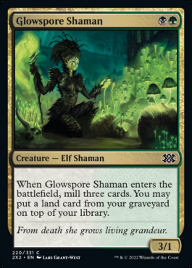 Glowspore Shaman [Double Masters 2022] | Cracking-Singles