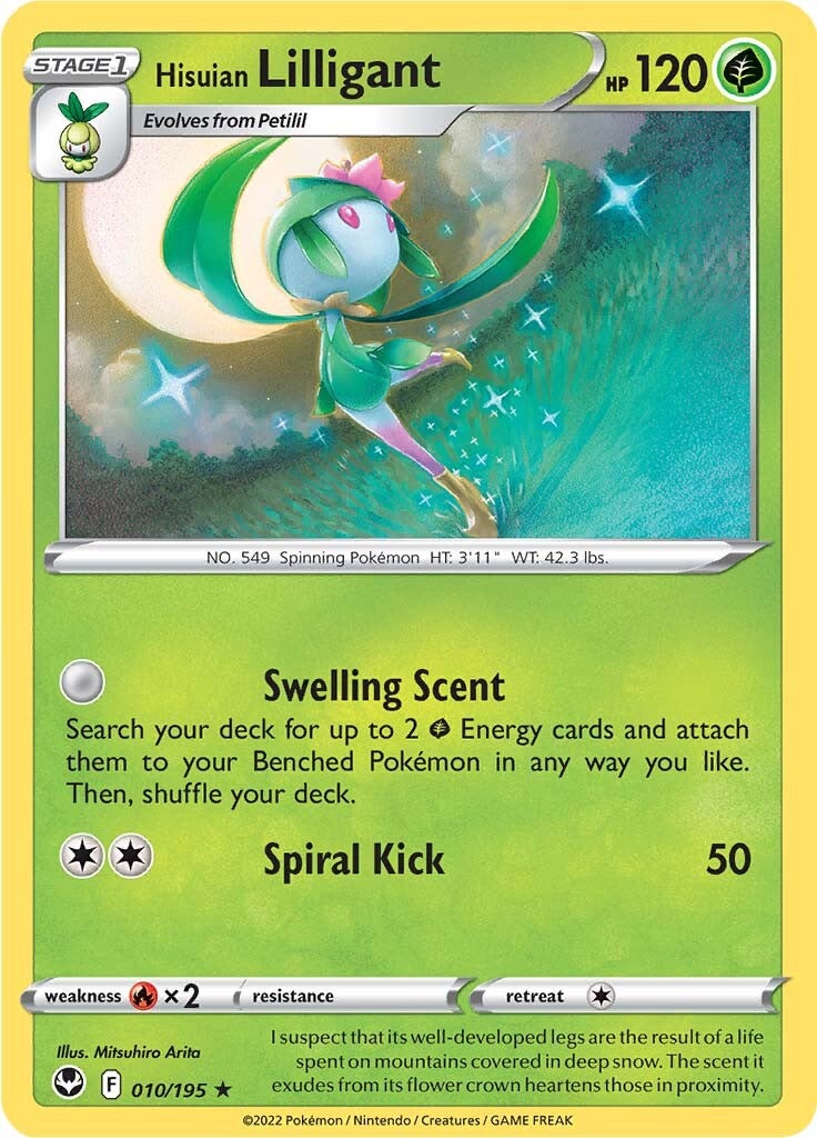 Hisuian Lilligant (010/195) [Sword & Shield: Silver Tempest] | Cracking-Singles