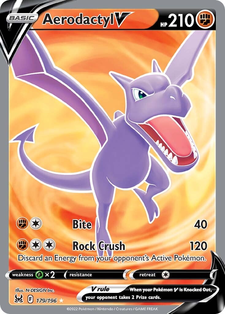 Aerodactyl V (179/196) [Sword & Shield: Lost Origin] | Cracking-Singles