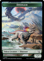 Soldier // Dinosaur Double-Sided Token [March of the Machine Tokens] | Cracking-Singles