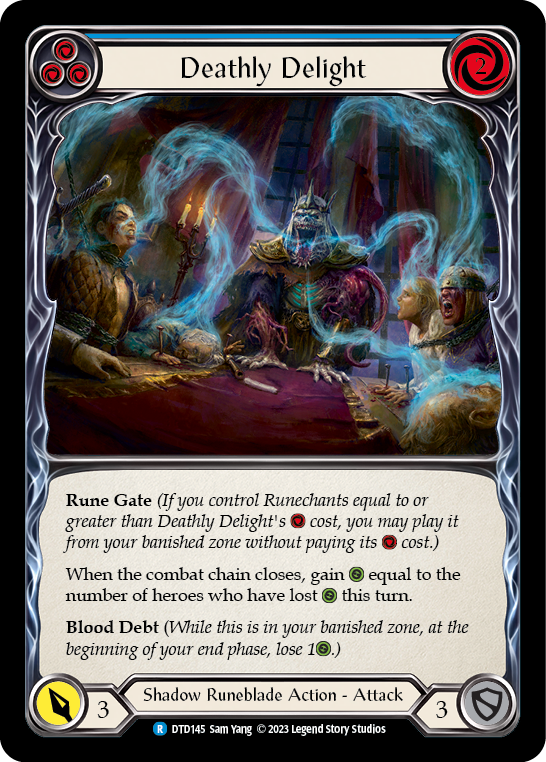 Deathly Delight (Blue) [DTD145] (Dusk Till Dawn)  Rainbow Foil | Cracking-Singles