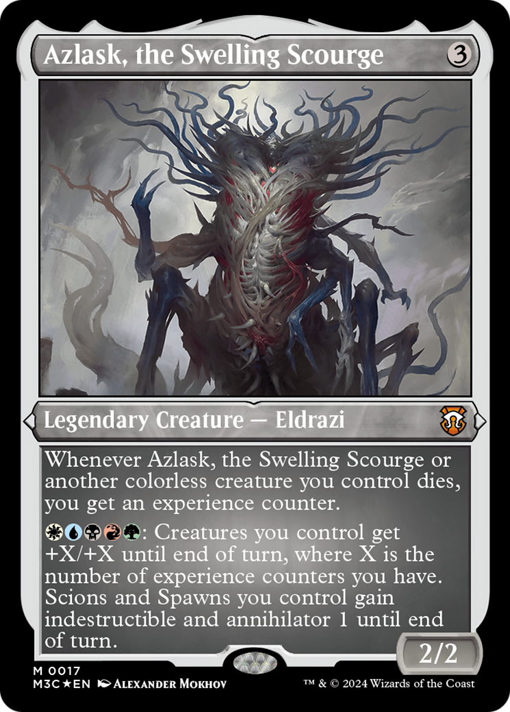 Azlask, the Swelling Scourge (Foil Etched) [Modern Horizons 3 Commander] | Cracking-Singles