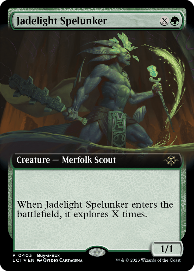 Jadelight Spelunker (Extended Art) (Buy-A-Box) [The Lost Caverns of Ixalan Promos] | Cracking-Singles