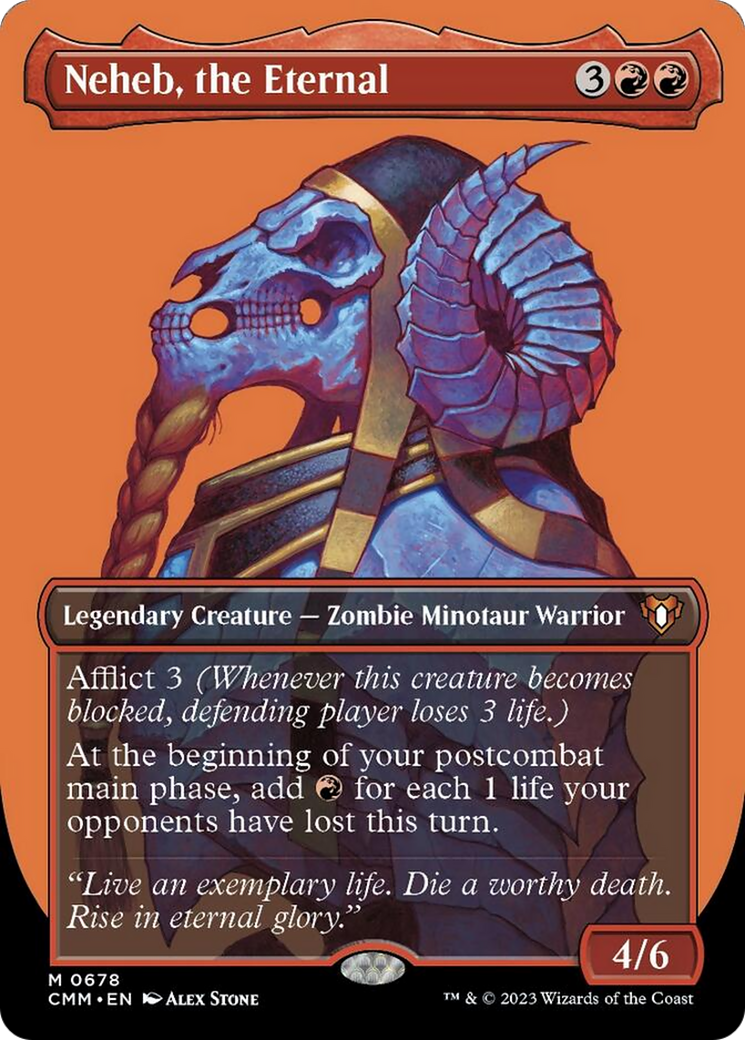 Neheb, the Eternal (Borderless Profile) [Commander Masters] | Cracking-Singles