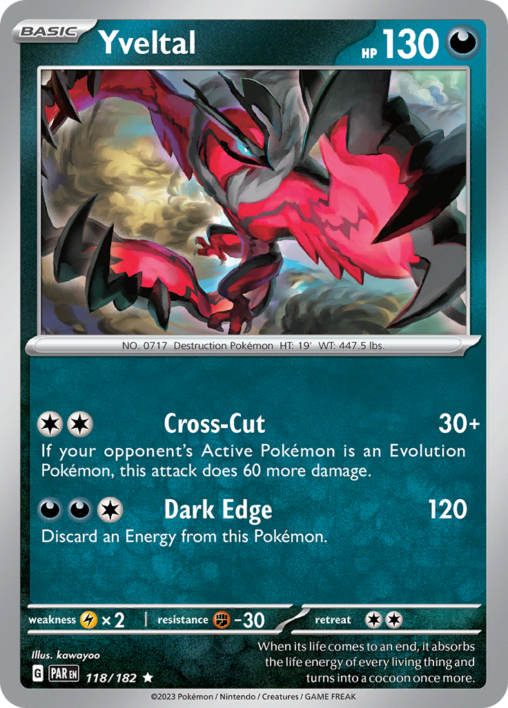 Yveltal (118/182) [Scarlet & Violet: Paradox Rift] | Cracking-Singles