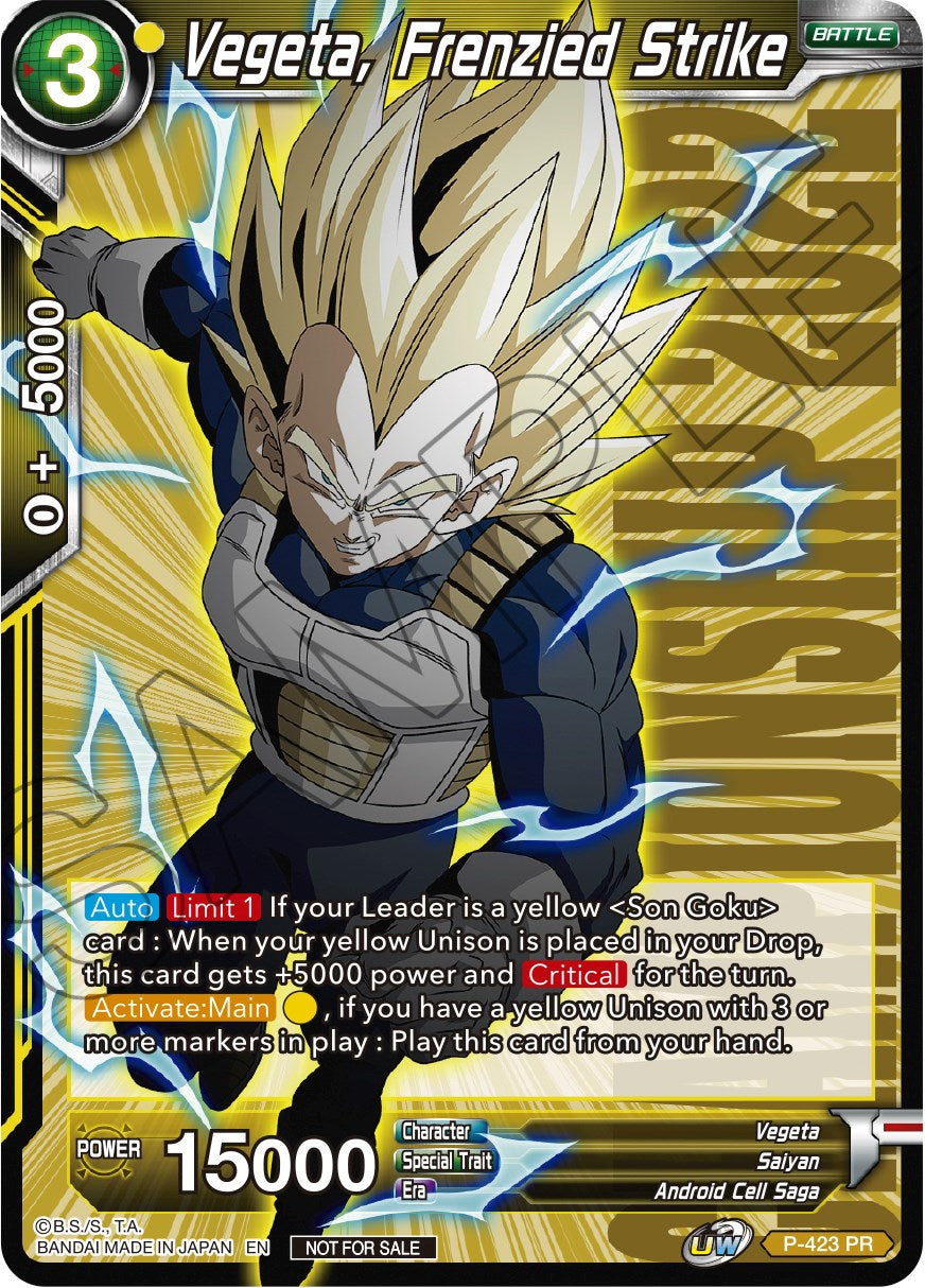 Vegeta, Frenzied Strike (Championship Pack 2022 Vol.2) (P-423) [Promotion Cards] | Cracking-Singles