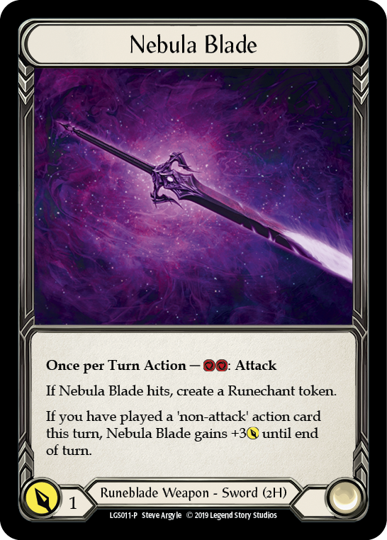 Nebula Blade [LGS011-P] (Promo)  1st Edition Cold Foil | Cracking-Singles