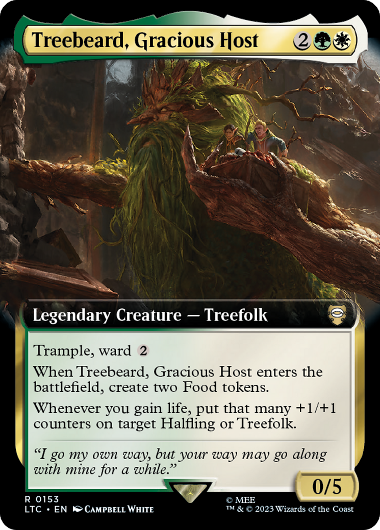 Treebeard, Gracious Host (Extended Art) [The Lord of the Rings: Tales of Middle-Earth Commander] | Cracking-Singles