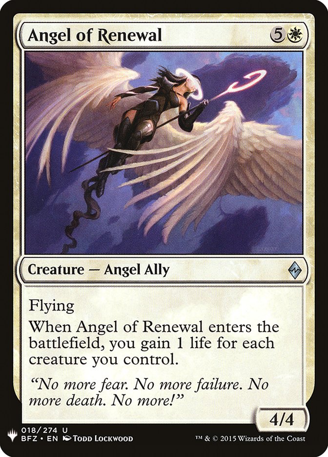 Angel of Renewal [Mystery Booster] | Cracking-Singles