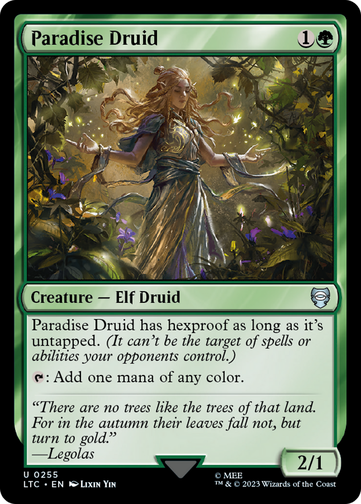 Paradise Druid [The Lord of the Rings: Tales of Middle-Earth Commander] | Cracking-Singles