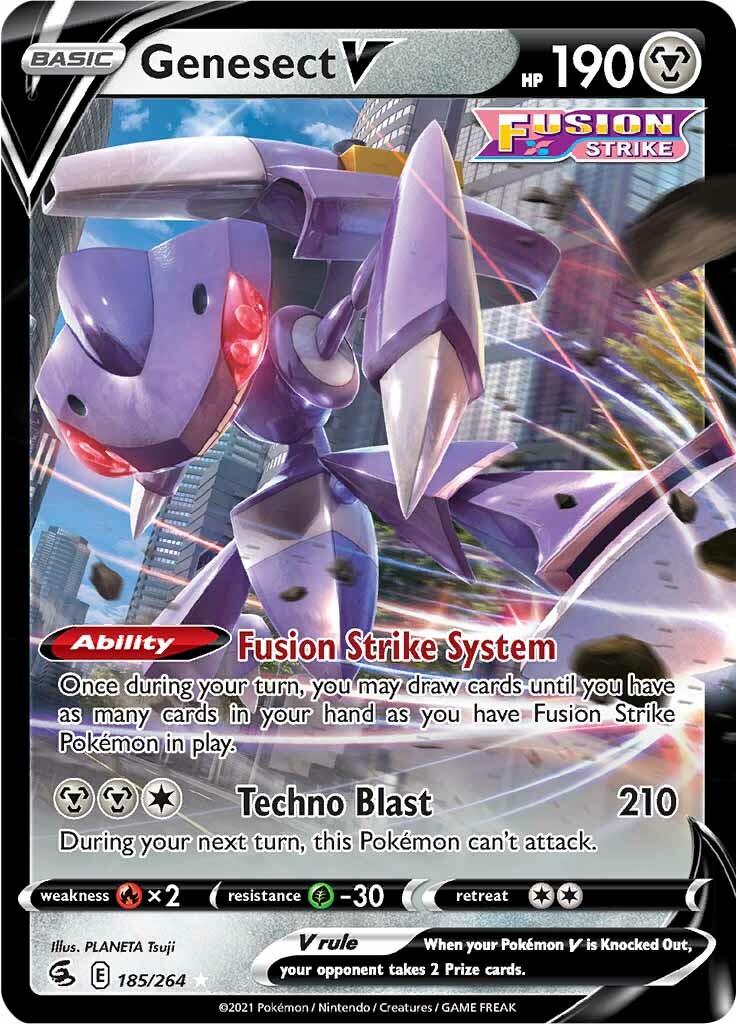 Genesect V (185/264) [Sword & Shield: Fusion Strike] | Cracking-Singles