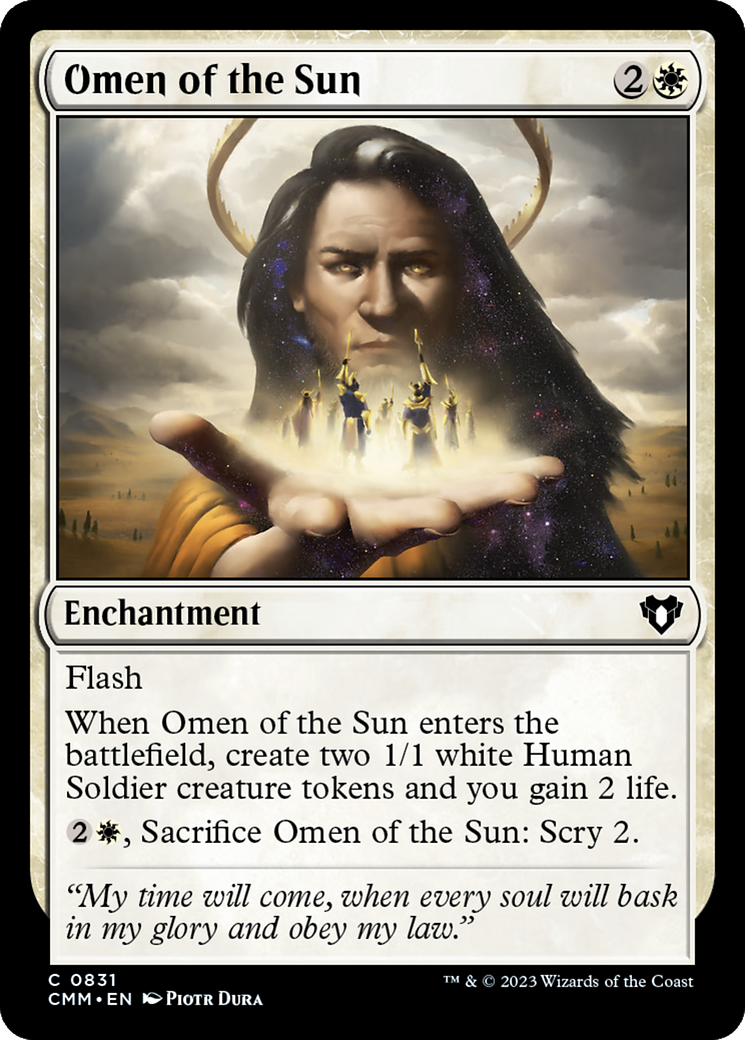 Omen of the Sun [Commander Masters] | Cracking-Singles