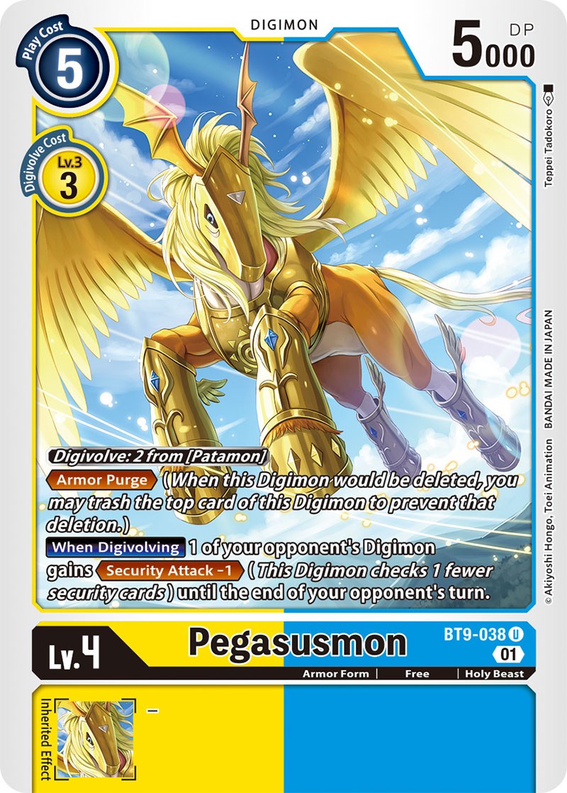 Pegasusmon [BT9-038] [X Record] | Cracking-Singles