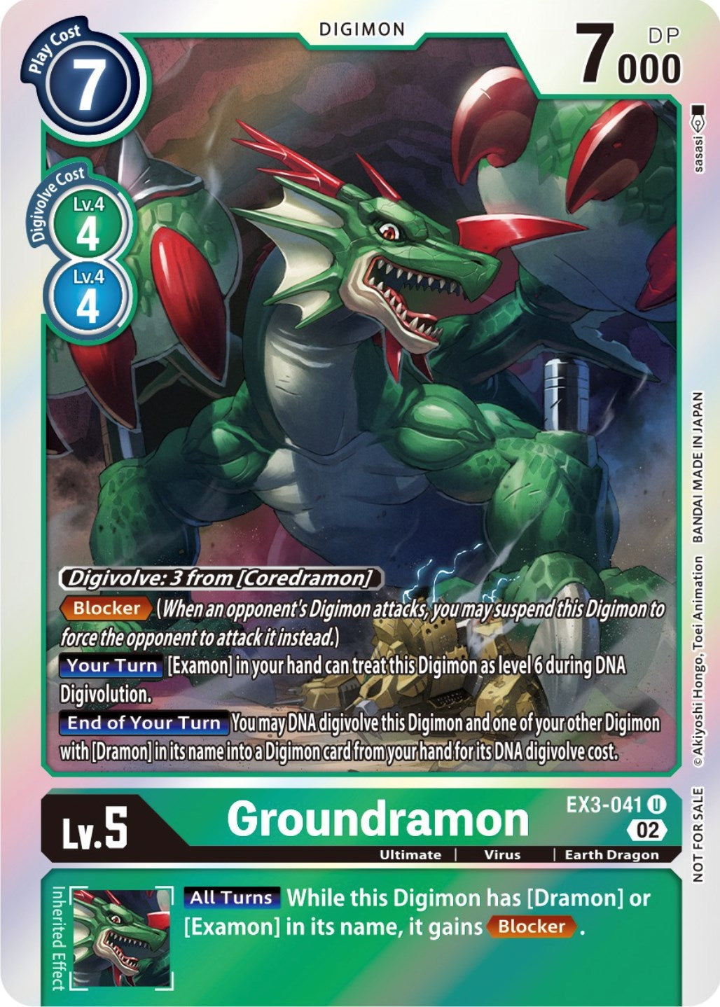 Groundramon [EX3-041] (Alternate Art) [Draconic Roar] | Cracking-Singles