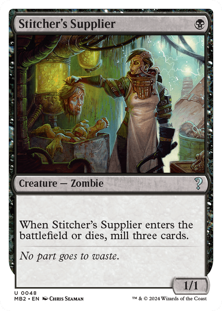 Stitcher's Supplier (White Border) [Mystery Booster 2] | Cracking-Singles