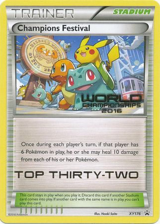 Champions Festival 2016 Top Thirty Two (XY176) [XY: Black Star Promos] | Cracking-Singles