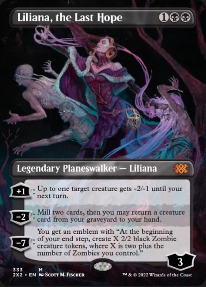 Liliana, the Last Hope (Borderless) [Double Masters 2022] | Cracking-Singles