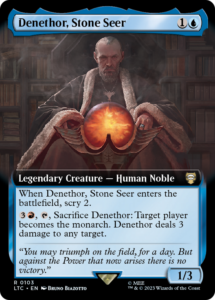 Denethor, Stone Seer (Extended Art) [The Lord of the Rings: Tales of Middle-Earth Commander] | Cracking-Singles