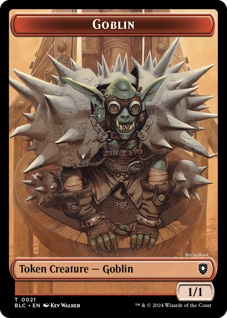 Illusion // Goblin Double-Sided Token [Bloomburrow Commander Tokens] | Cracking-Singles