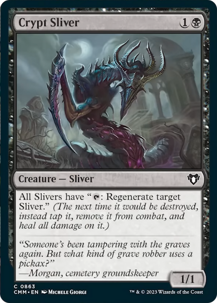 Crypt Sliver [Commander Masters] | Cracking-Singles