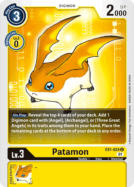 Patamon [EX1-024] [Classic Collection] | Cracking-Singles