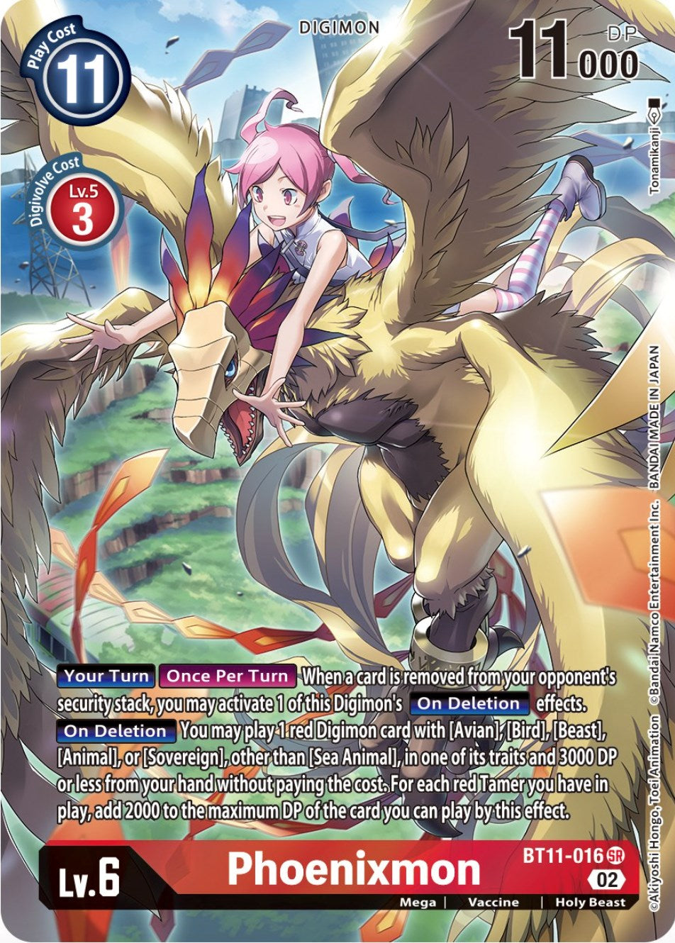 Phoenixmon [BT11-016] (Alternate Art) [Dimensional Phase] | Cracking-Singles