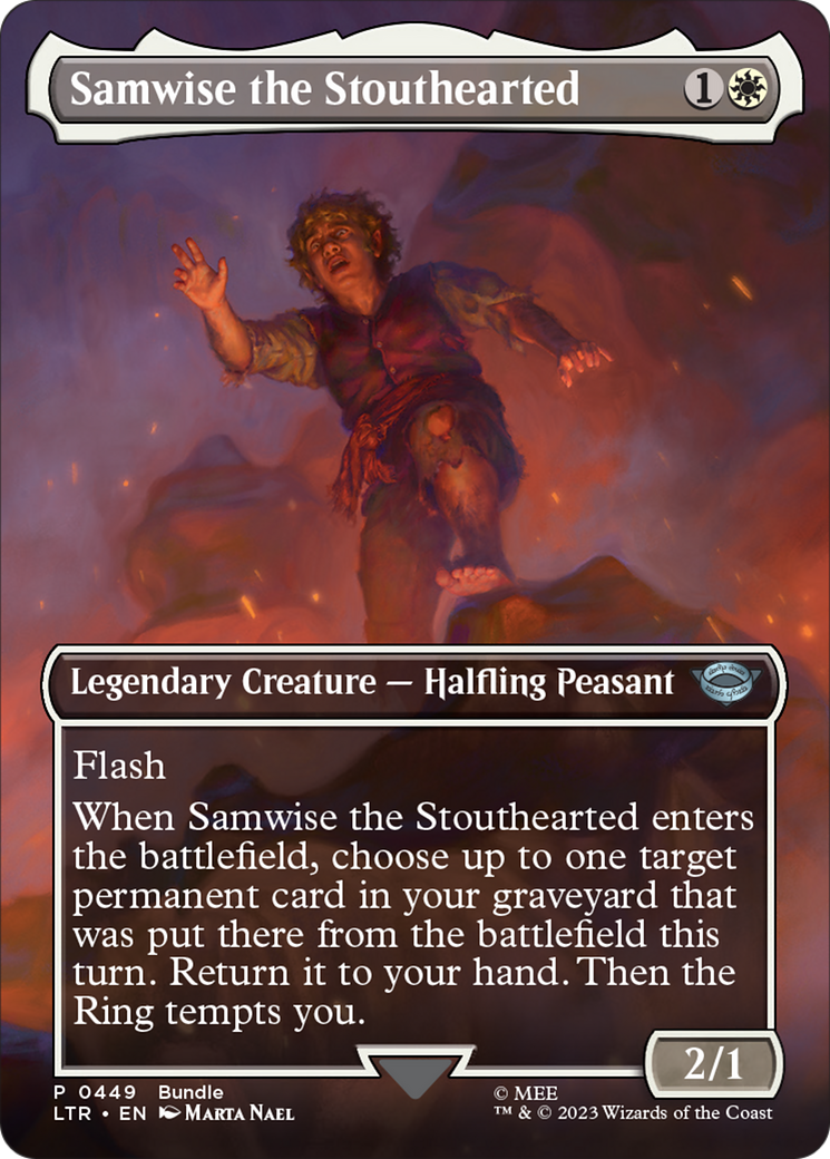 Samwise the Stouthearted (Borderless Alternate Art) [The Lord of the Rings: Tales of Middle-Earth] | Cracking-Singles