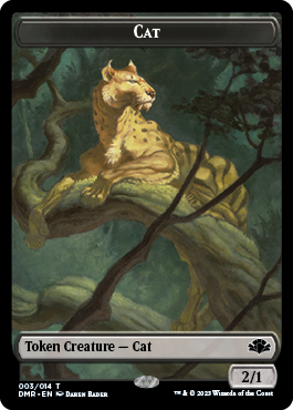 Insect // Cat (003) Double-Sided Token [Dominaria Remastered Tokens] | Cracking-Singles