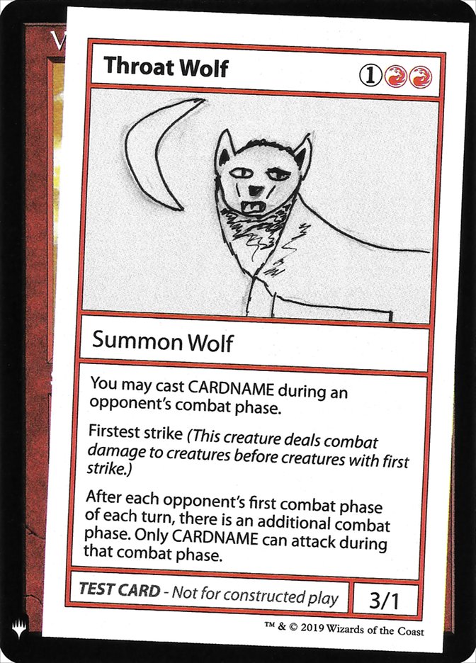 Throat Wolf [Mystery Booster Playtest Cards] | Cracking-Singles